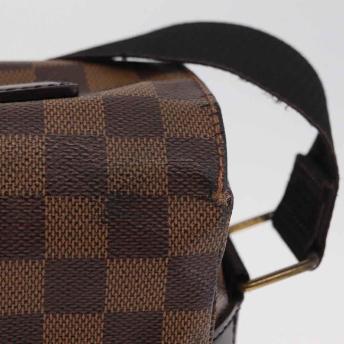 LOUIS VUITTON Damier Ebene Broadway Shoulder Bag N42270 LV Auth BA15571