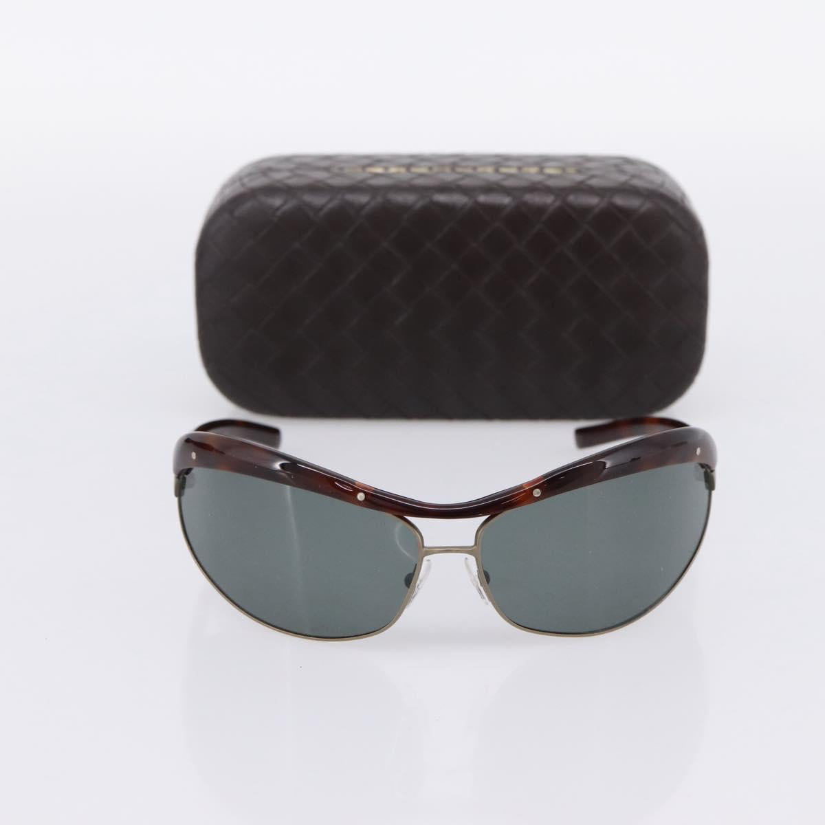 BOTTEGA VENETA Sunglasses Plastic Brown Silver Auth BA15579V