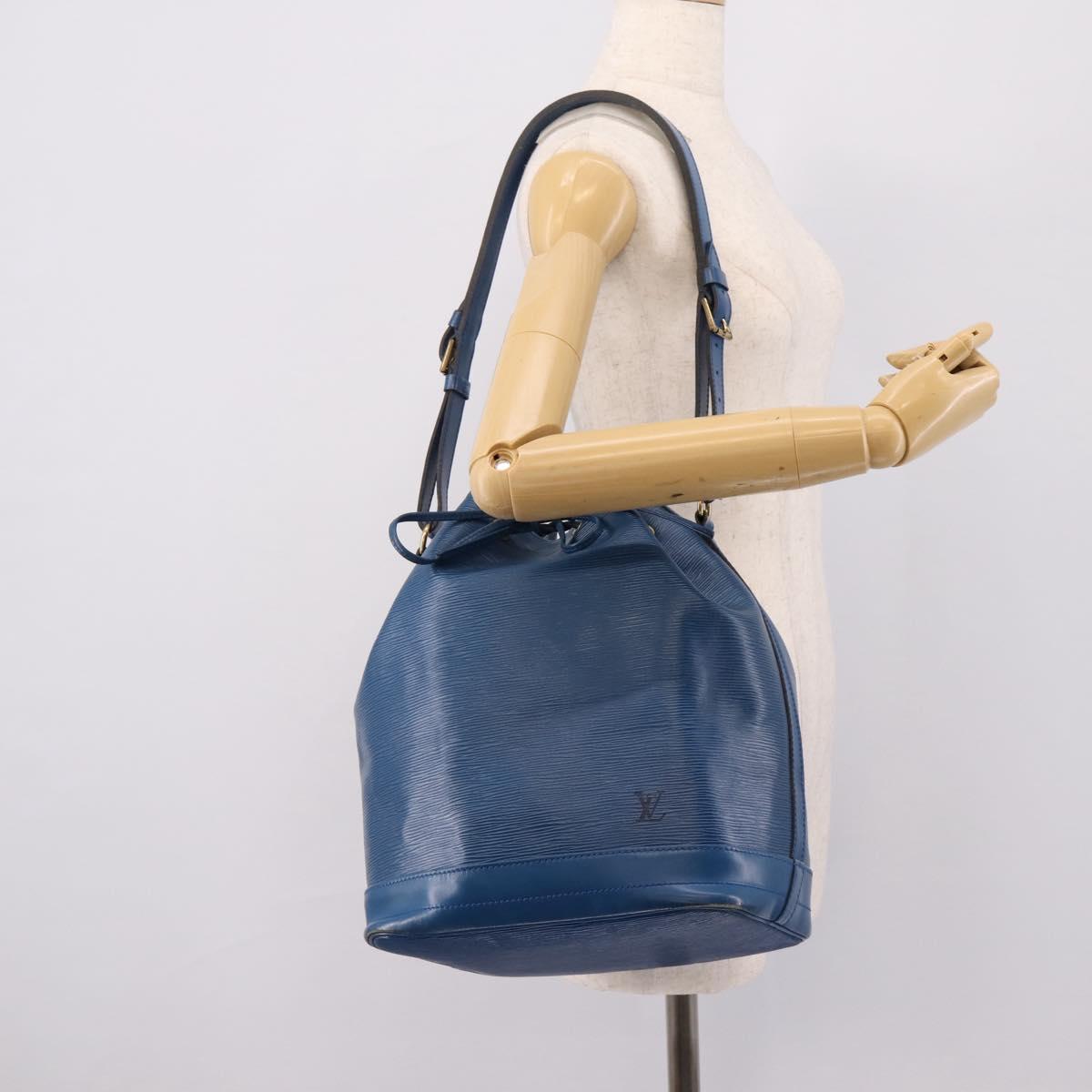 LOUIS VUITTON Epi Noe Shoulder Bag Blue M44005 LV Auth BA15580