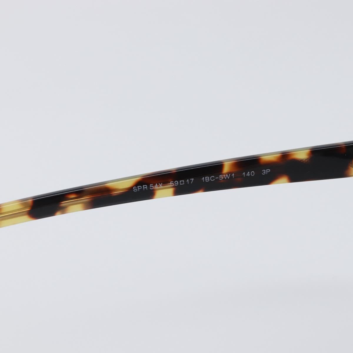 PRADA Sunglasses Metal Brown Silver Auth BA15585