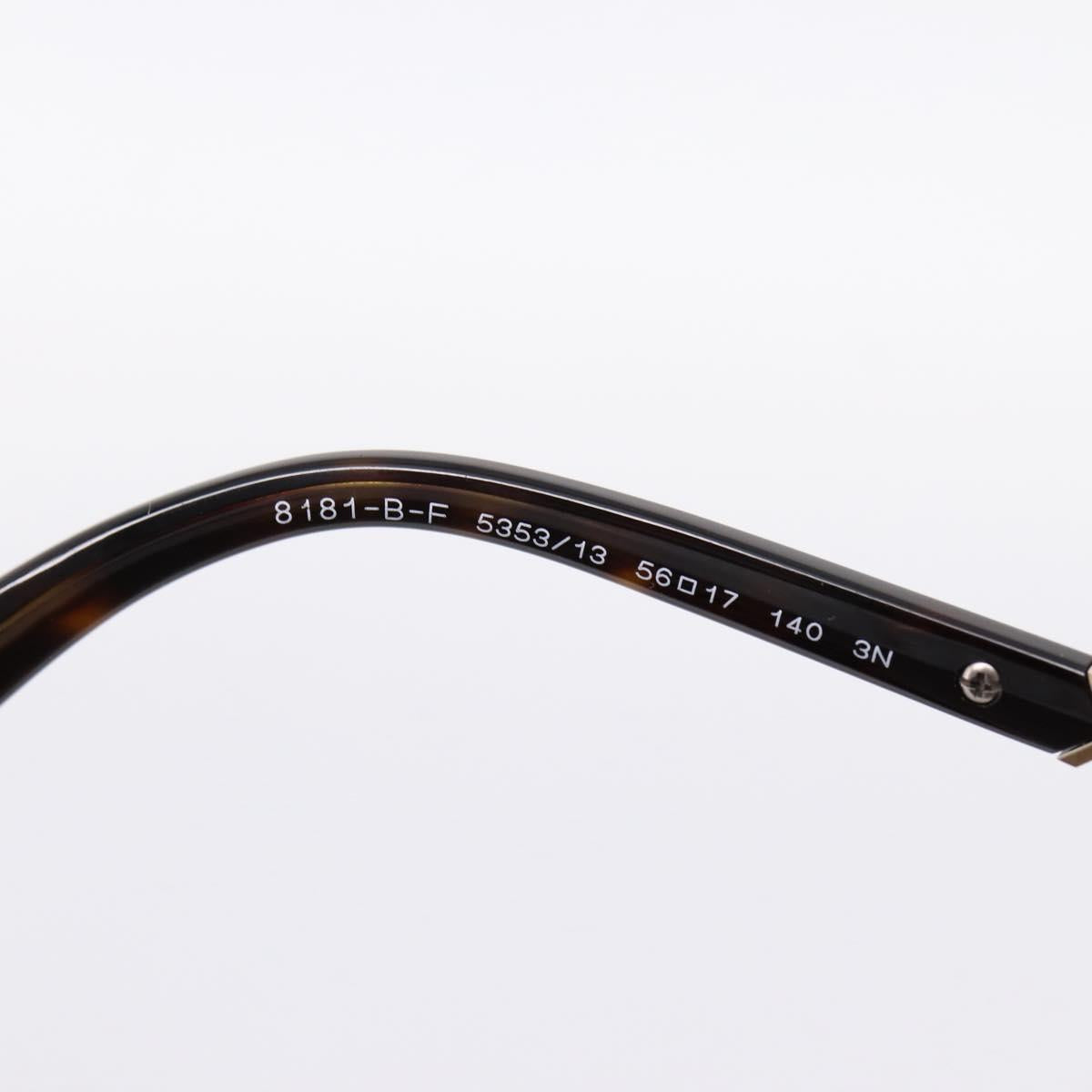 BVLGARI Sunglasses Plastic Brown Gold Tone Auth BA15587V