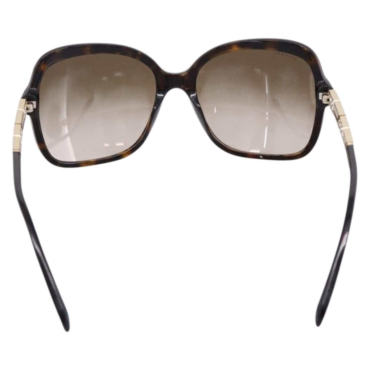 BVLGARI Sunglasses Plastic Brown Gold Tone Auth BA15587V