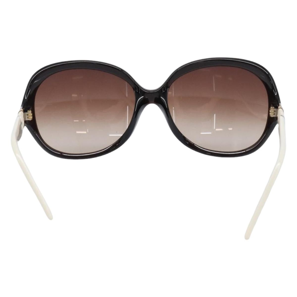 FENDI Sunglasses Plastic White Gold Tone Auth BA15591