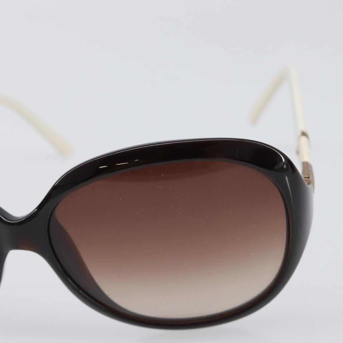 FENDI Sunglasses Plastic White Gold Tone Auth BA15591