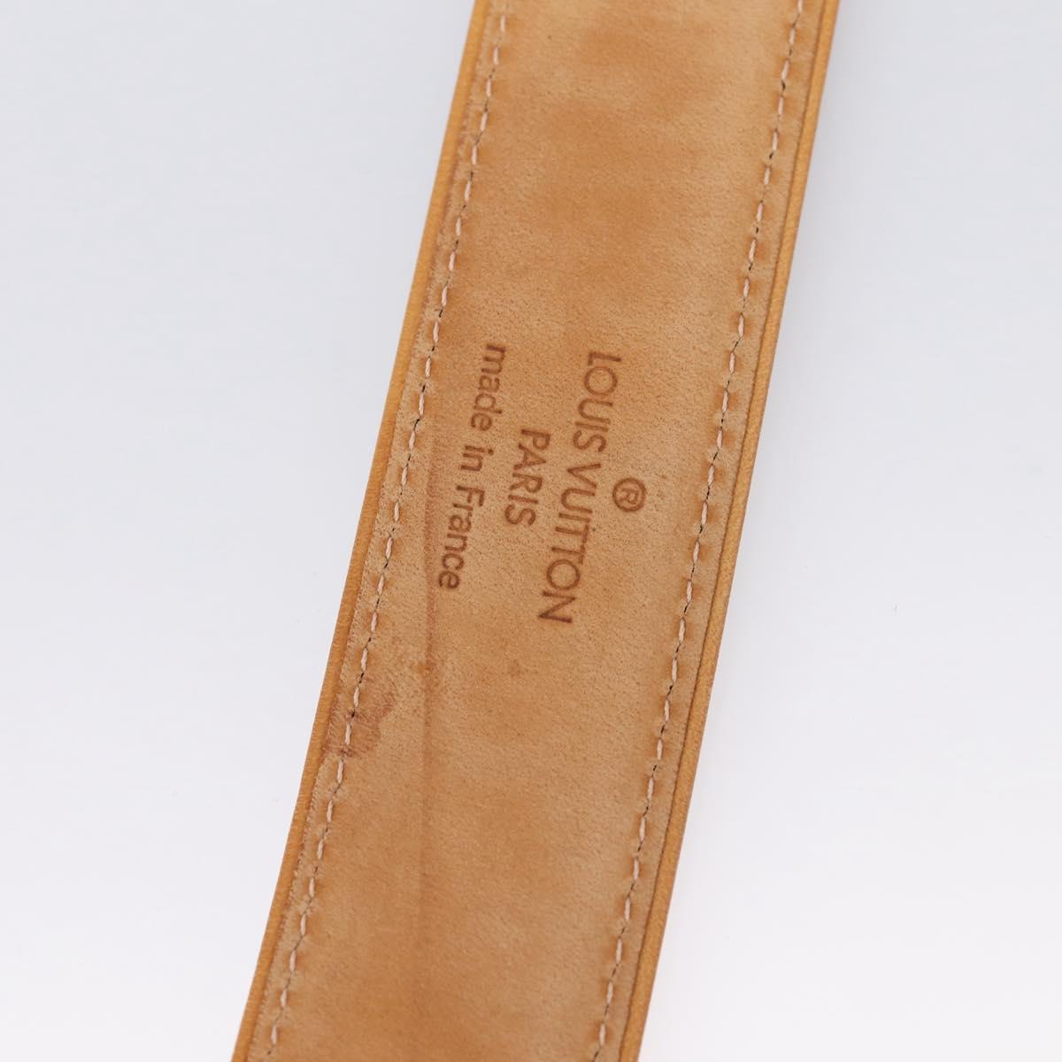 LOUIS VUITTON Monogram Mat Ceinture Belt Noir M6858 LV Auth BA15595