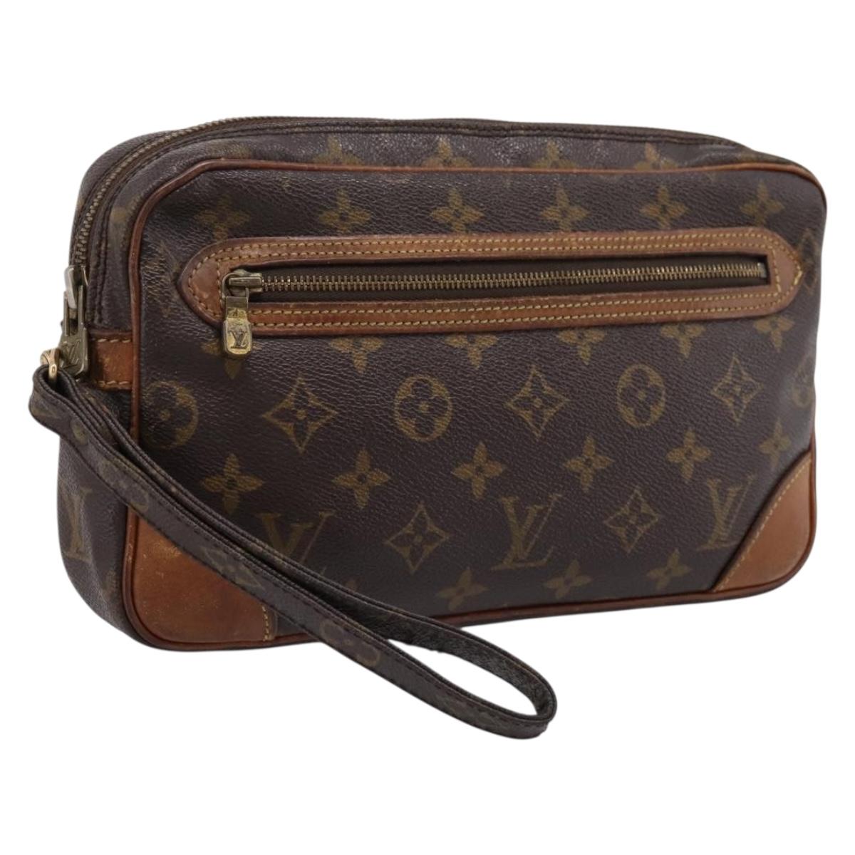 LOUIS VUITTON Monogram Marly Dragonne GM Clutch Bag M51825 LV Auth BA15596