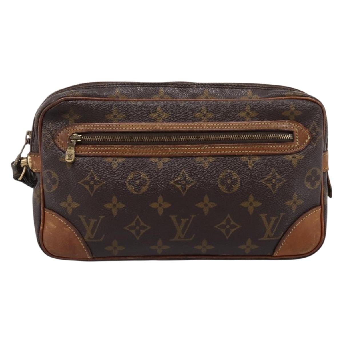 LOUIS VUITTON Monogram Marly Dragonne GM Clutch Bag M51825 LV Auth BA15596
