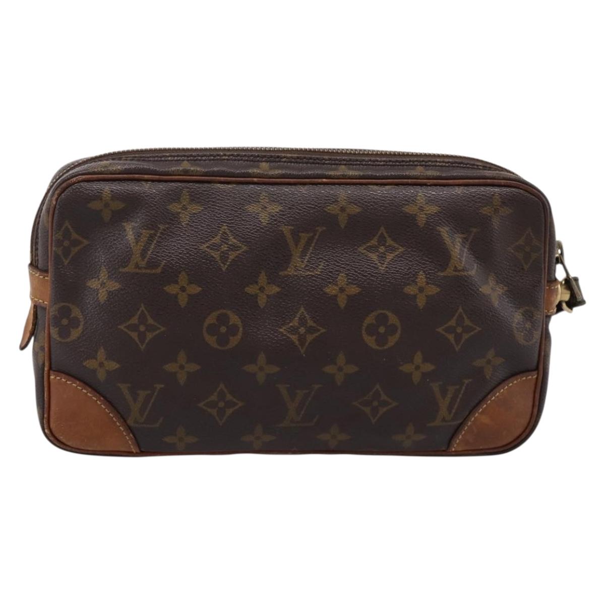 LOUIS VUITTON Monogram Marly Dragonne GM Clutch Bag M51825 LV Auth BA15596