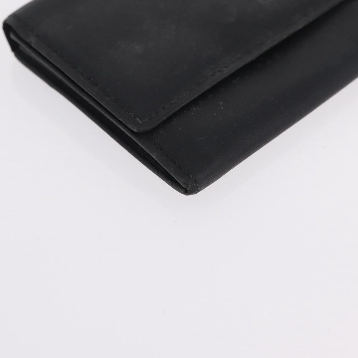 HERMES Miumiu Wallet Coin Purse Wallet Leather 7 Set Black Pink Auth BA15600
