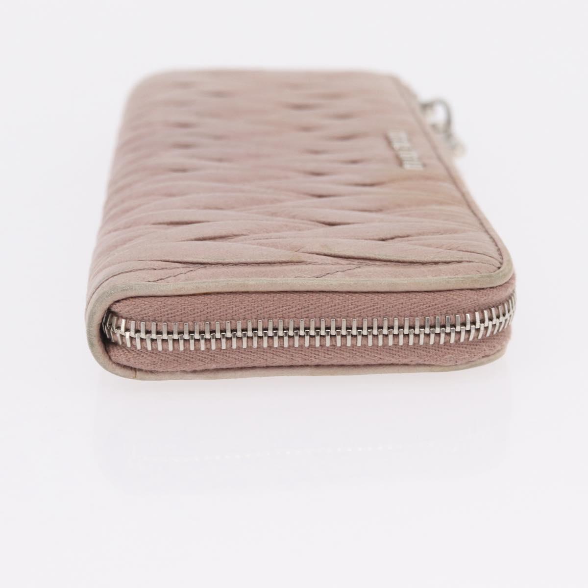 HERMES Miumiu Wallet Coin Purse Wallet Leather 7 Set Black Pink Auth BA15600