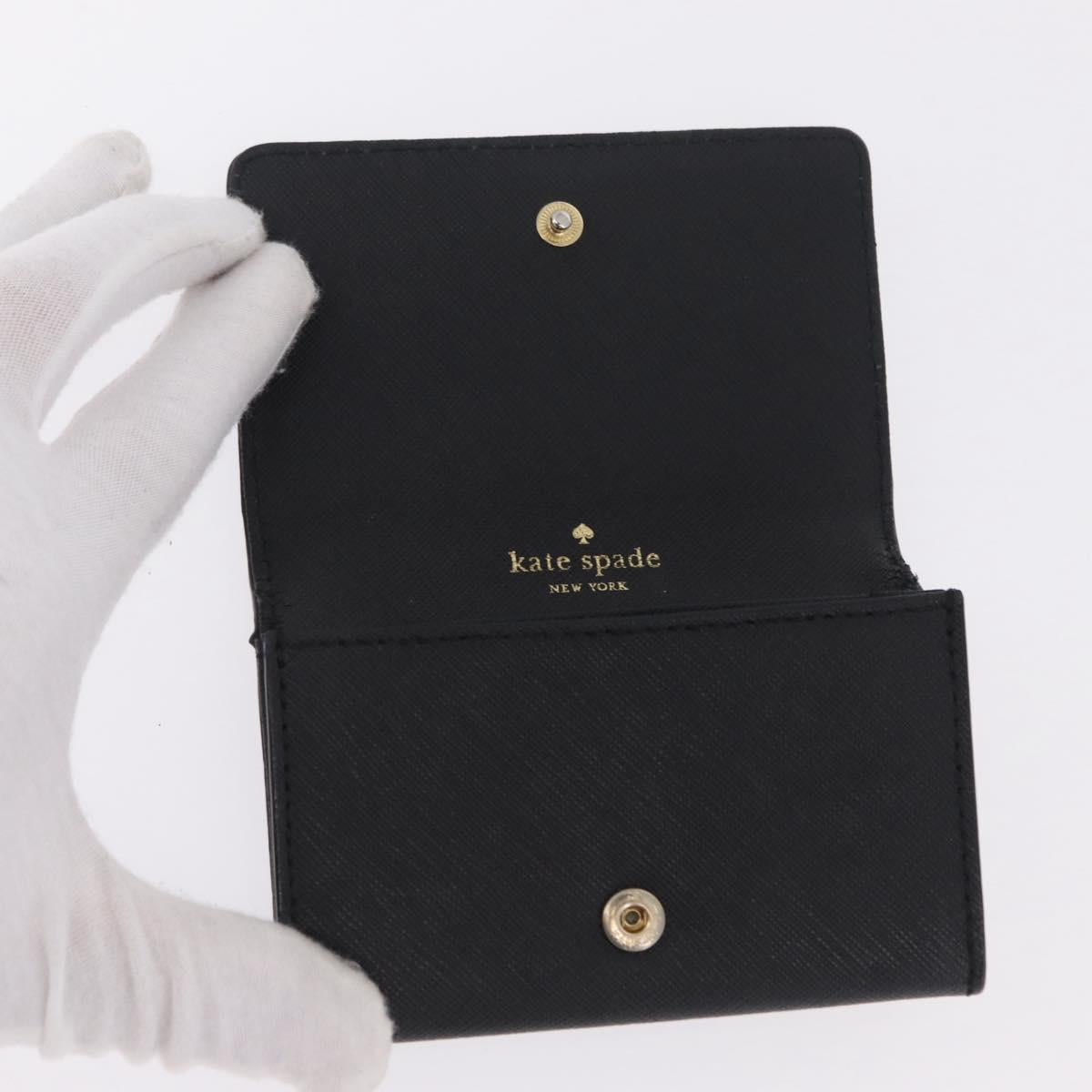 HERMES Miumiu Wallet Coin Purse Wallet Leather 7 Set Black Pink Auth BA15600