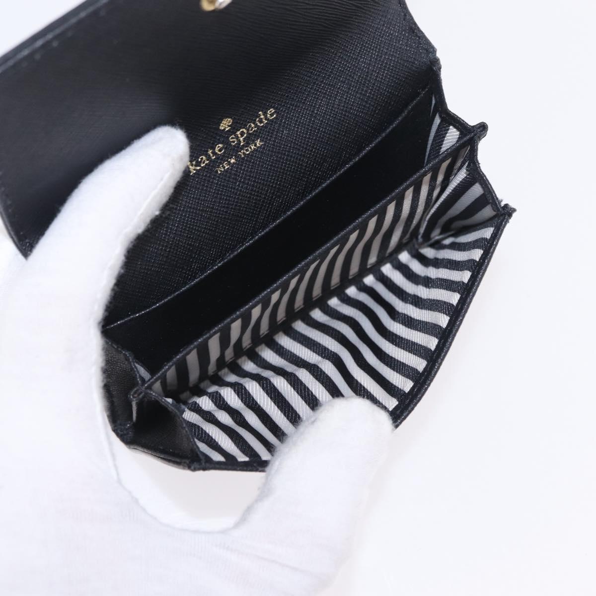HERMES Miumiu Wallet Coin Purse Wallet Leather 7 Set Black Pink Auth BA15600
