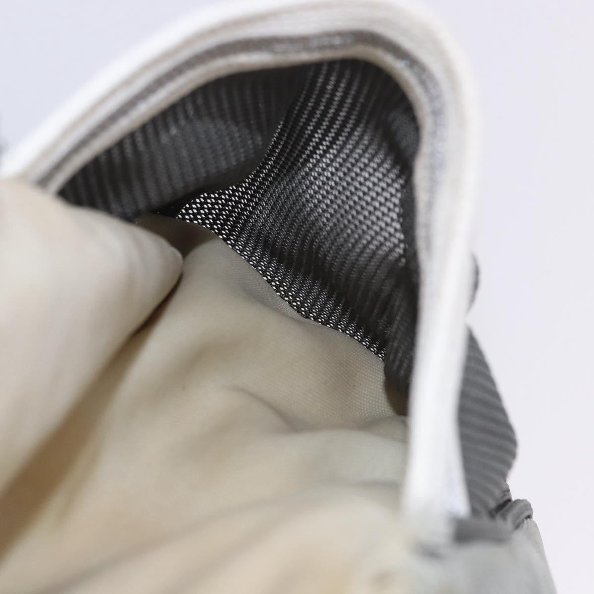CHANEL Sports Tote Bag Canvas Gray Silver CC Auth BA15608
