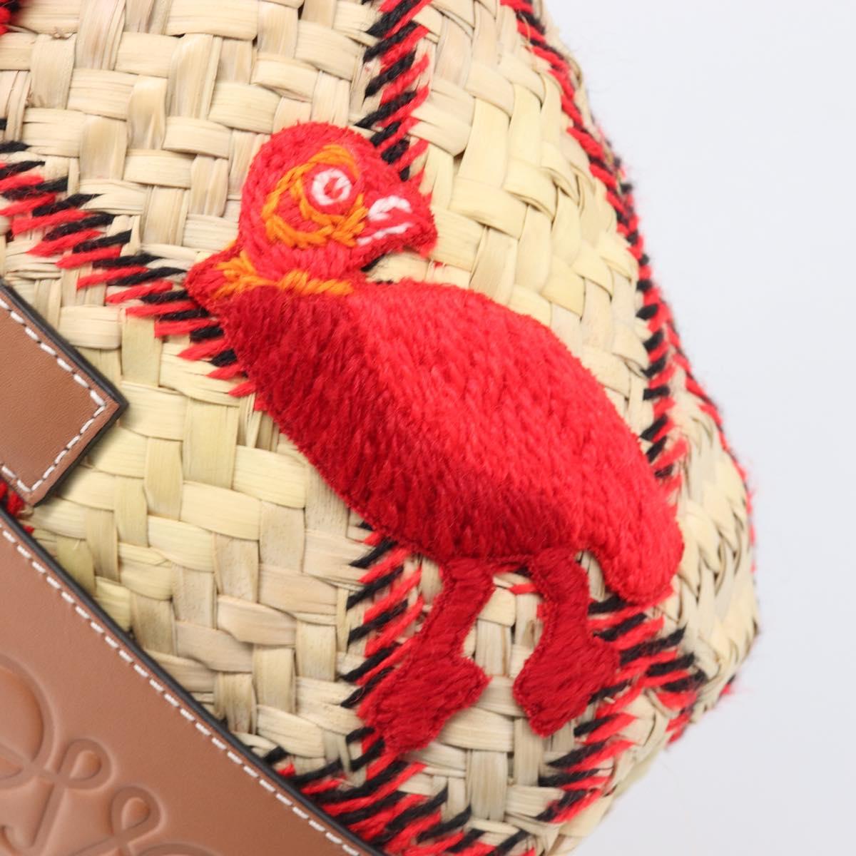 LOEWE Basket Bag Raffia William D. Morgan Collaboration Beige Auth BA15634SAM