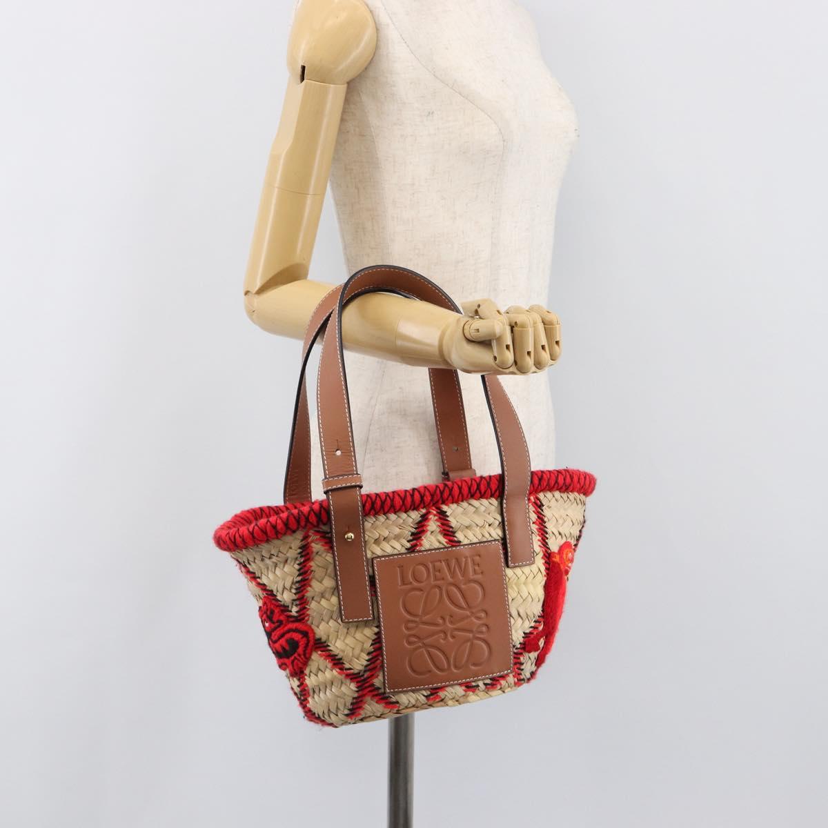 LOEWE Basket Bag Raffia William D. Morgan Collaboration Beige Auth BA15634SAM