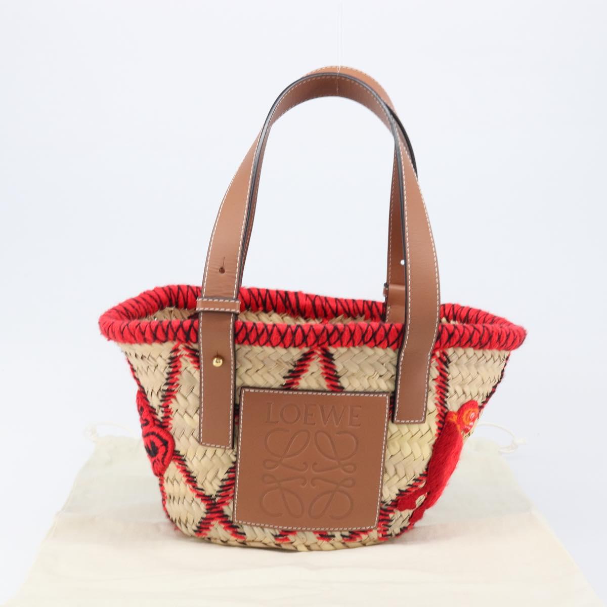 LOEWE Basket Bag Raffia William D. Morgan Collaboration Beige Auth BA15634SAM