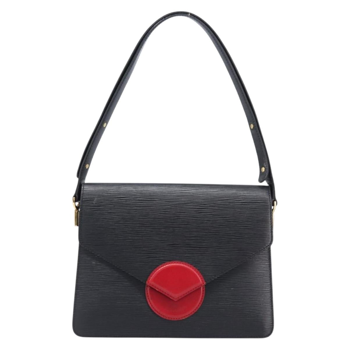 LOUIS VUITTON Epi Osh Shoulder Bag Black Red M52444 LV Auth BA15647