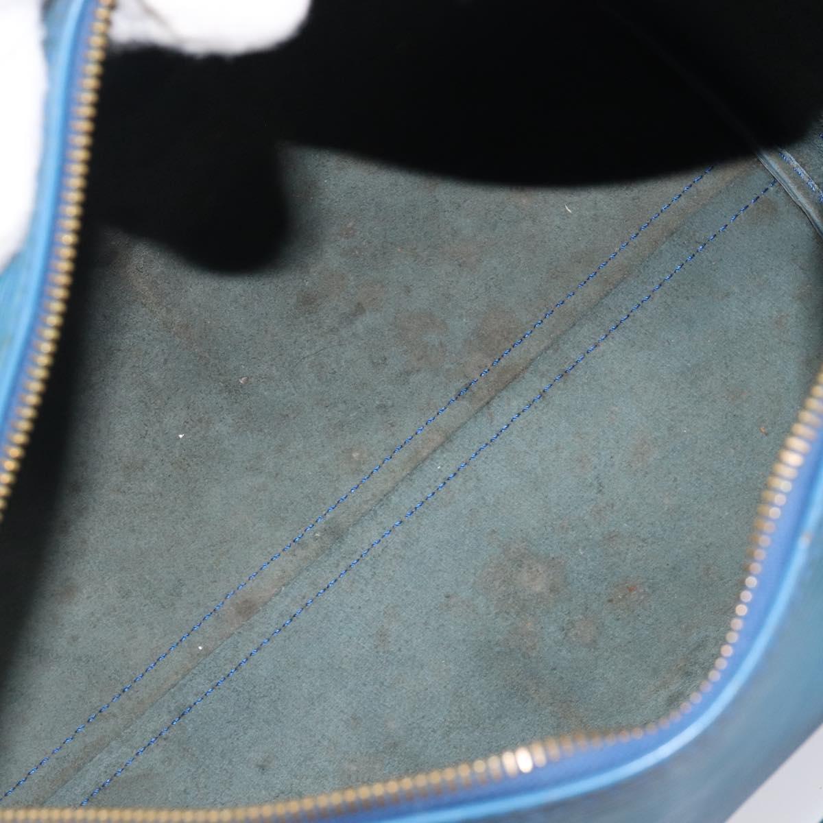 LOUIS VUITTON Epi Speedy 35 Hand Bag Toledo Blue M42995 LV Auth BA15651