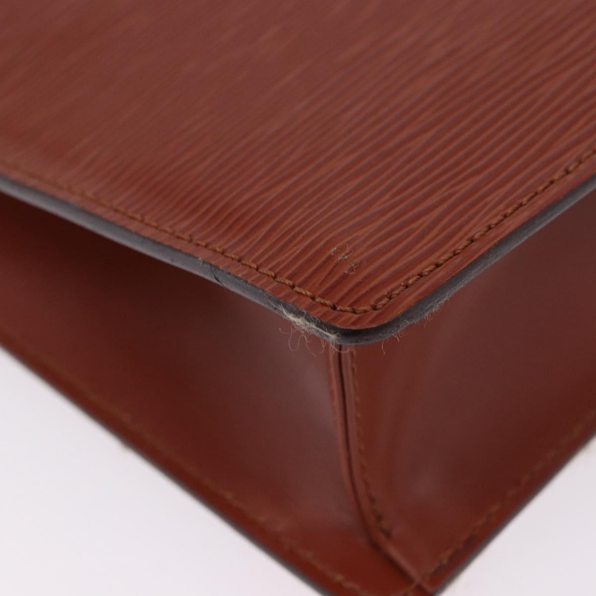LOUIS VUITTON Epi Monceau 28 Hand Bag Brown M52123 LV Auth BA15652
