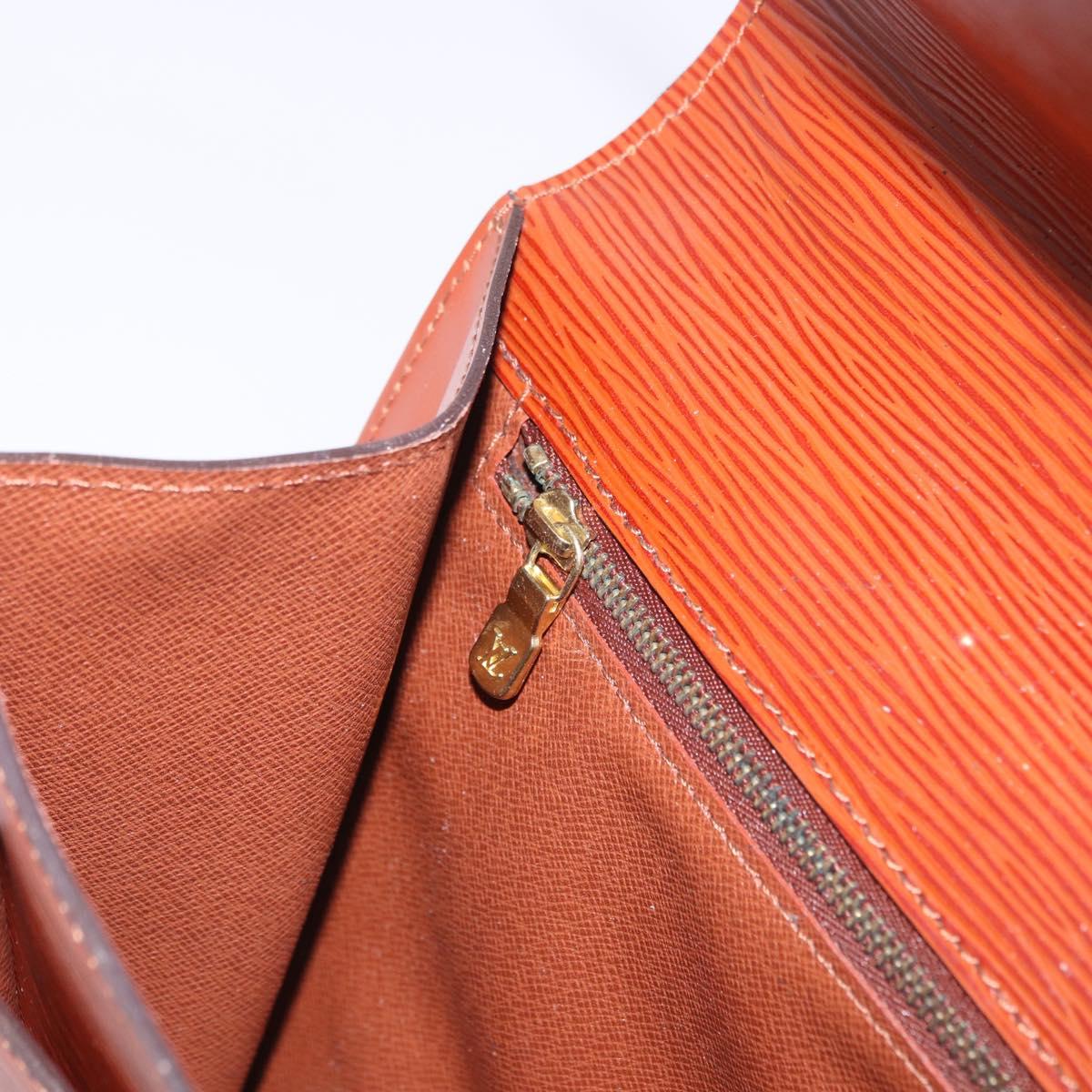 LOUIS VUITTON Epi Monceau 28 Hand Bag Brown M52123 LV Auth BA15652