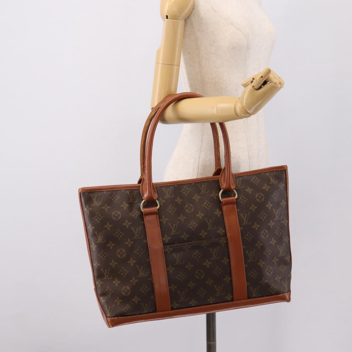 LOUIS VUITTON Monogram Sac Weekend PM Tote Bag M42425 LV Auth BA15659