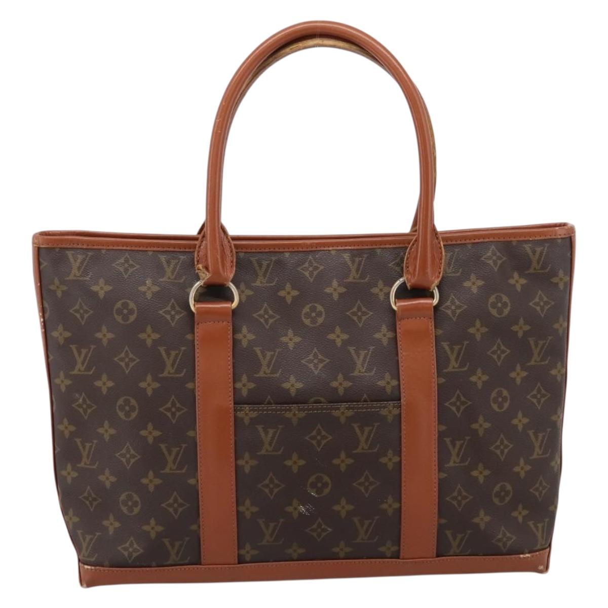 LOUIS VUITTON Monogram Sac Weekend PM Tote Bag M42425 LV Auth BA15659