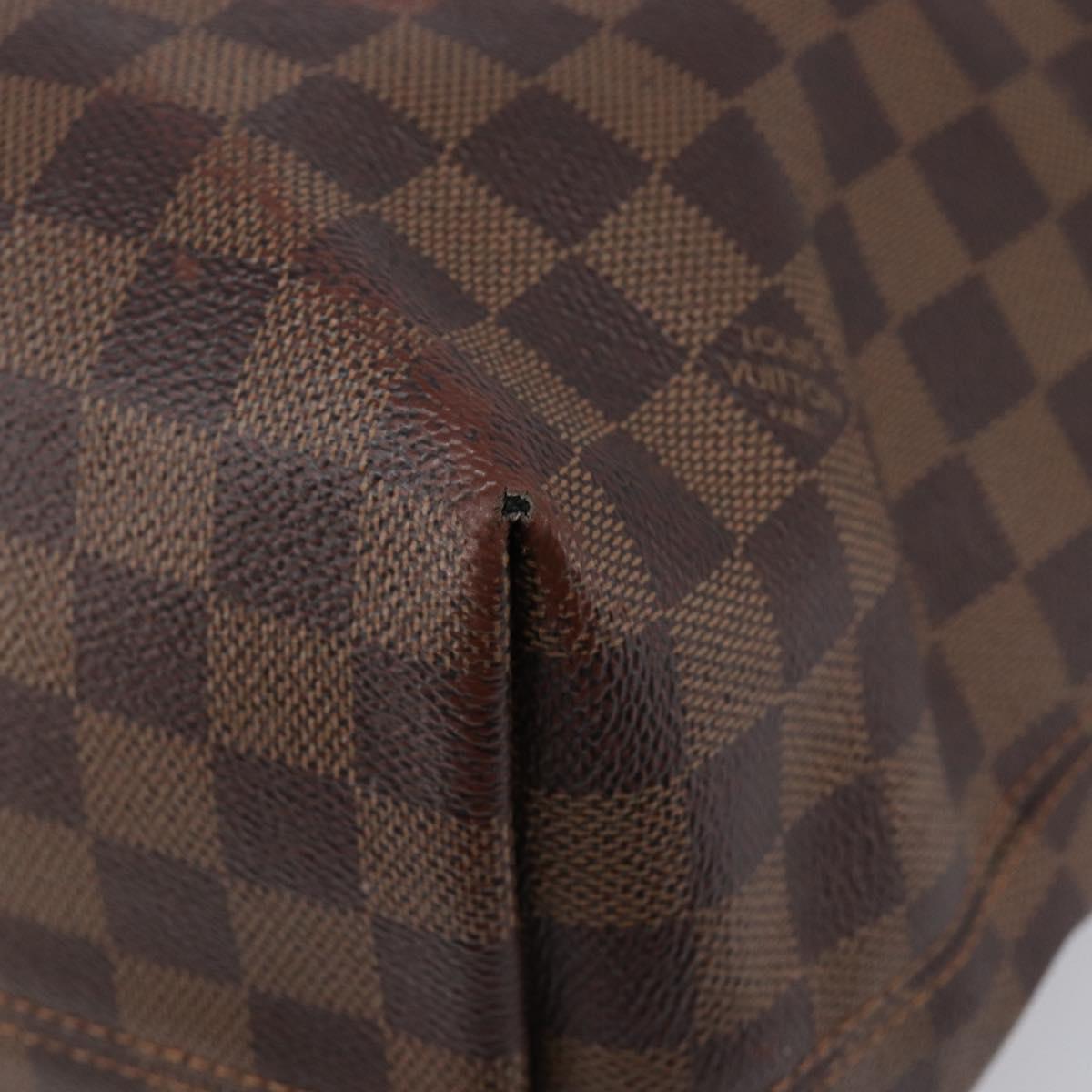 LOUIS VUITTON Damier Ebene Jena MM Tote Bag N41013 LV Auth BA15660