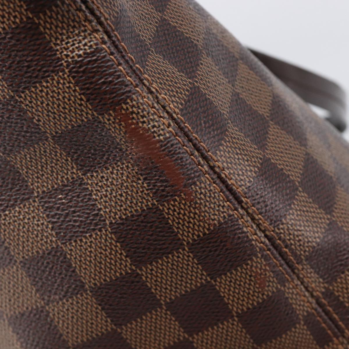 LOUIS VUITTON Damier Ebene Jena MM Tote Bag N41013 LV Auth BA15660