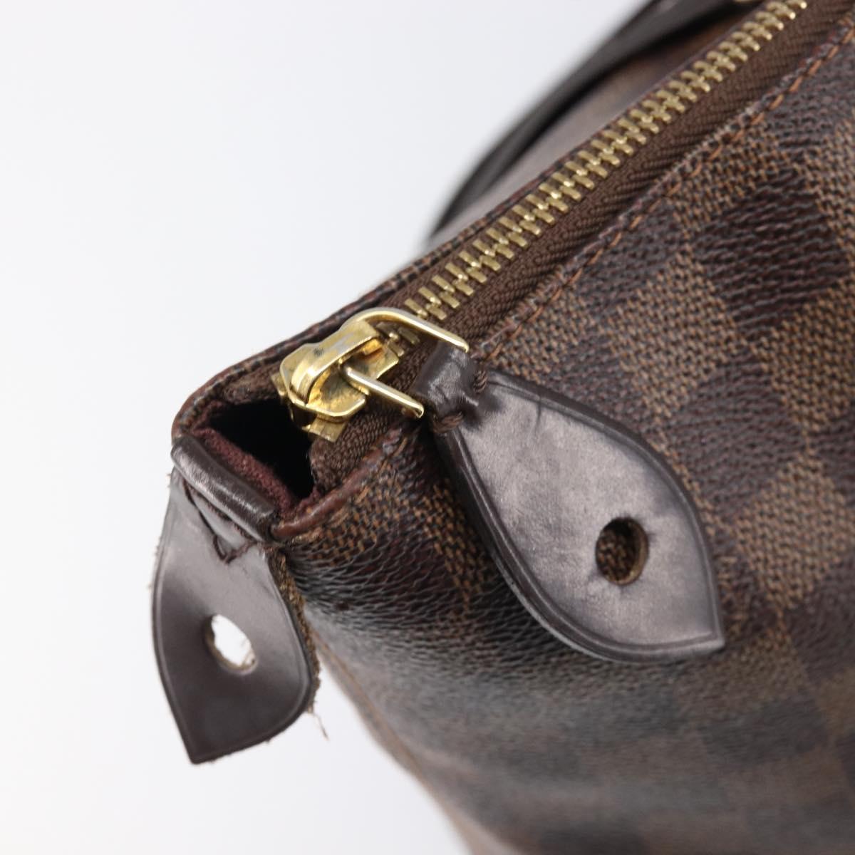 LOUIS VUITTON Damier Ebene Jena MM Tote Bag N41013 LV Auth BA15660