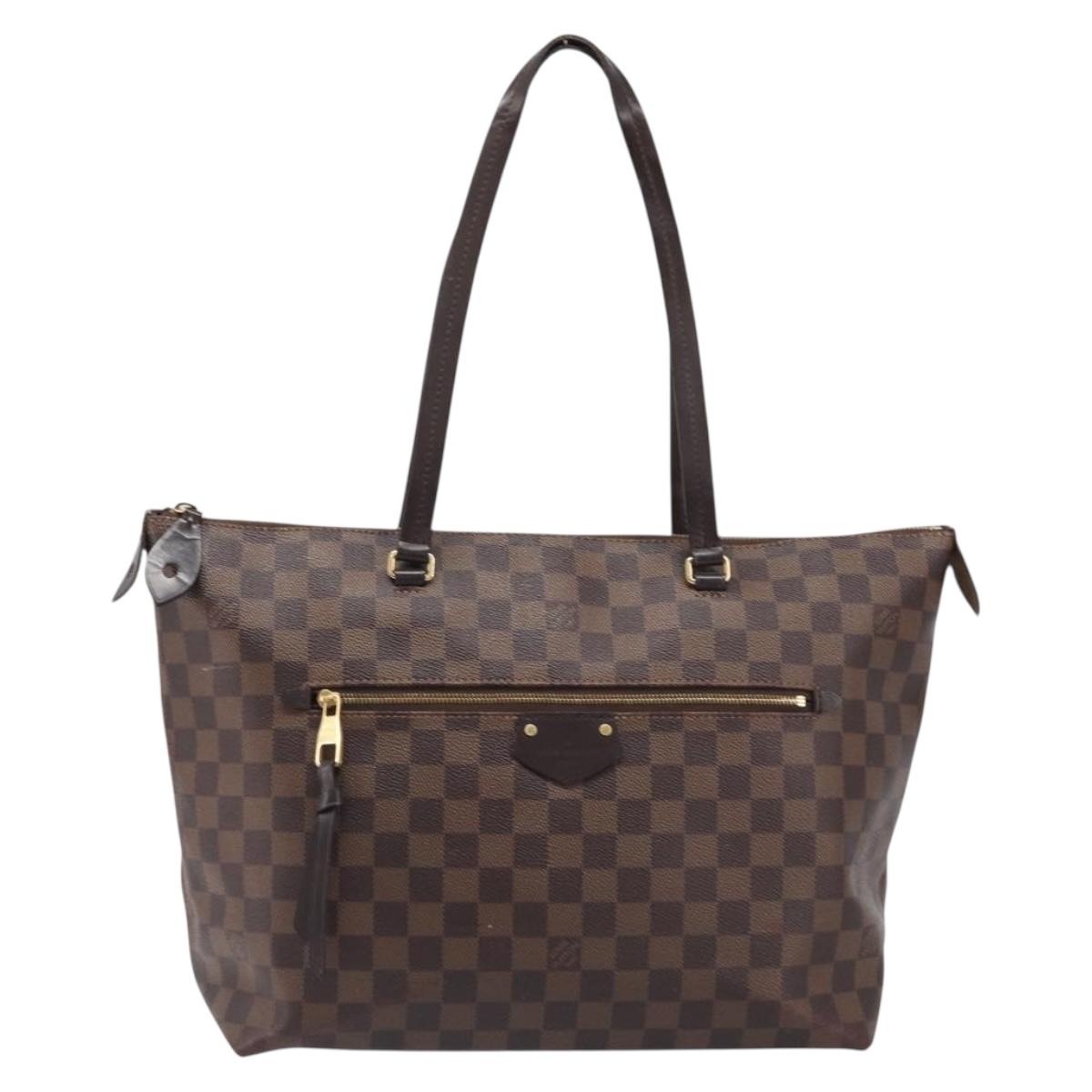 LOUIS VUITTON Damier Ebene Jena MM Tote Bag N41013 LV Auth BA15660