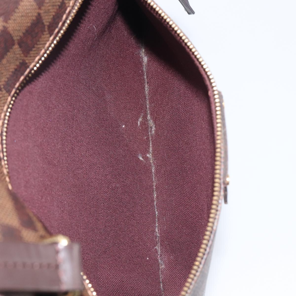 LOUIS VUITTON Damier Ebene Jena MM Tote Bag N41013 LV Auth BA15660