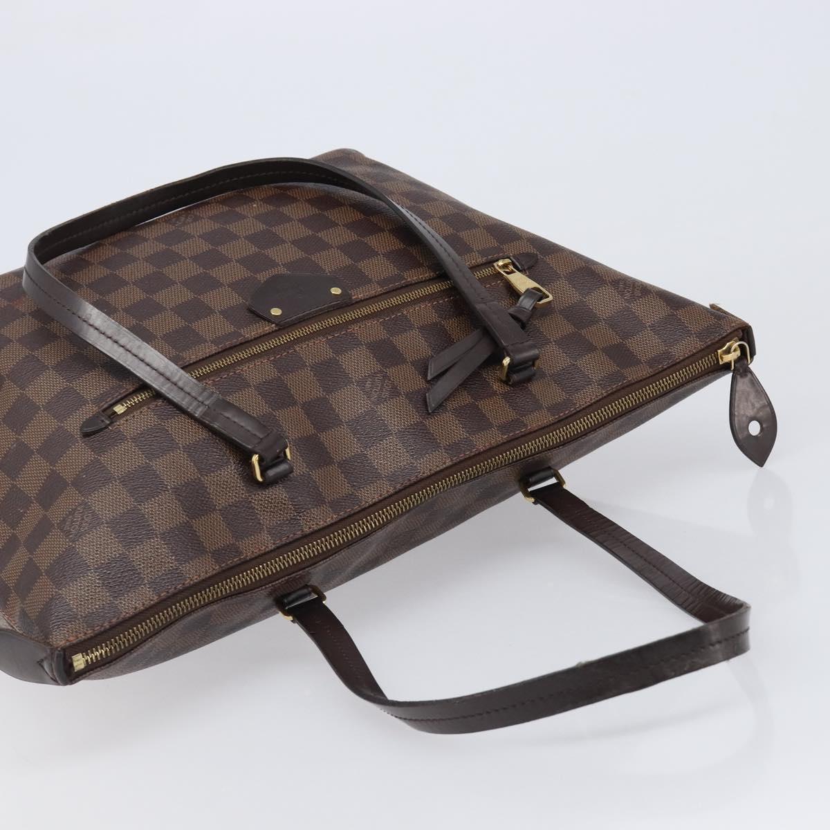 LOUIS VUITTON Damier Ebene Jena MM Tote Bag N41013 LV Auth BA15660