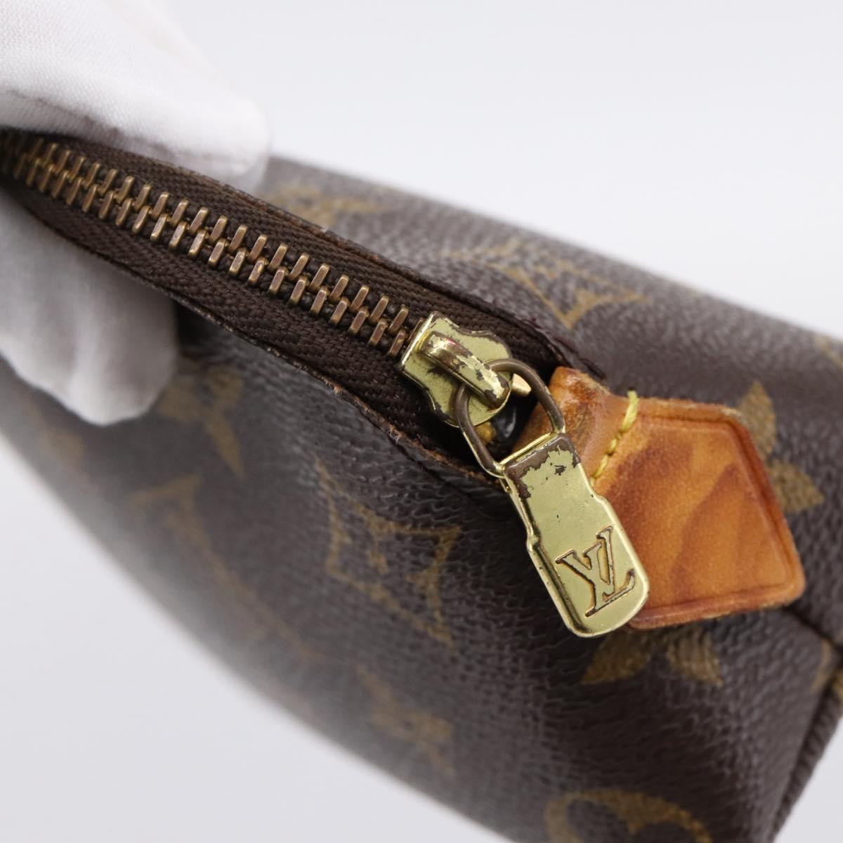 LOUIS VUITTON Monogram Pochette Cosmetic PM Pouch M43998 LV Auth BA15661