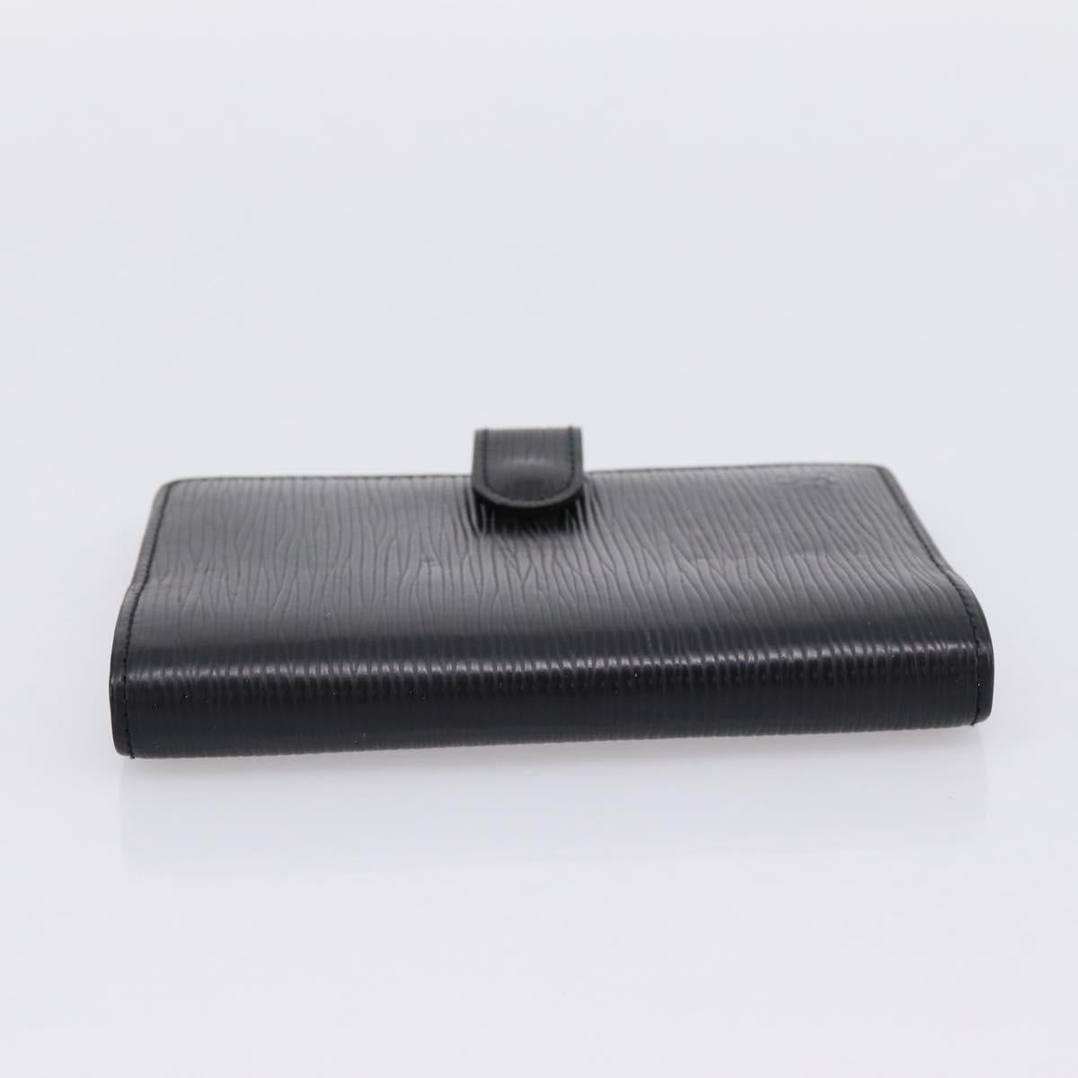 LOUIS VUITTON Epi Agenda PM Day Planner Cover Black R20092 LV Auth BA15663