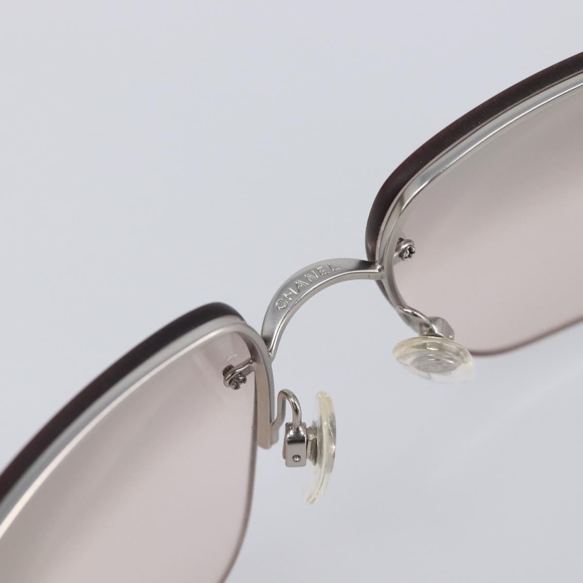 CHANEL Rimless Sunglasses plastic Clear CC Auth BA15664M