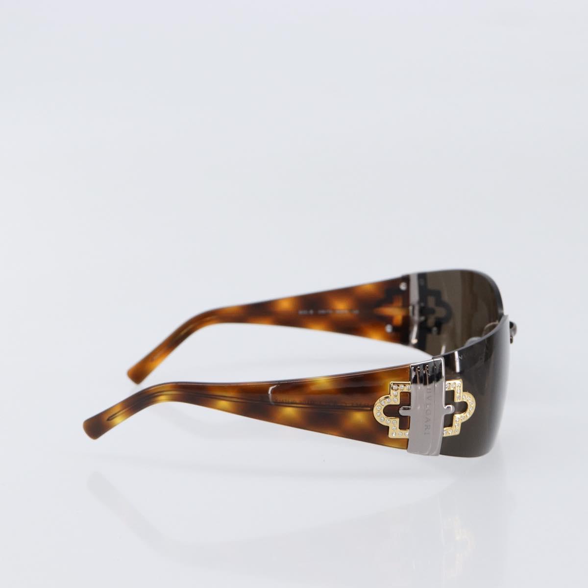 BVLGARI Sunglasses plastic Brown Auth BA15666V