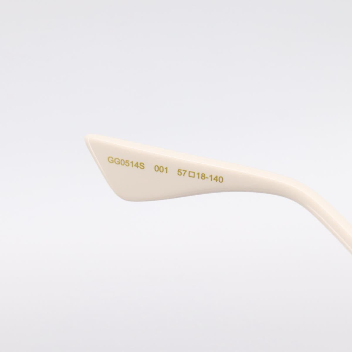 GUCCI Sunglasses plastic Ivory Auth BA15668V