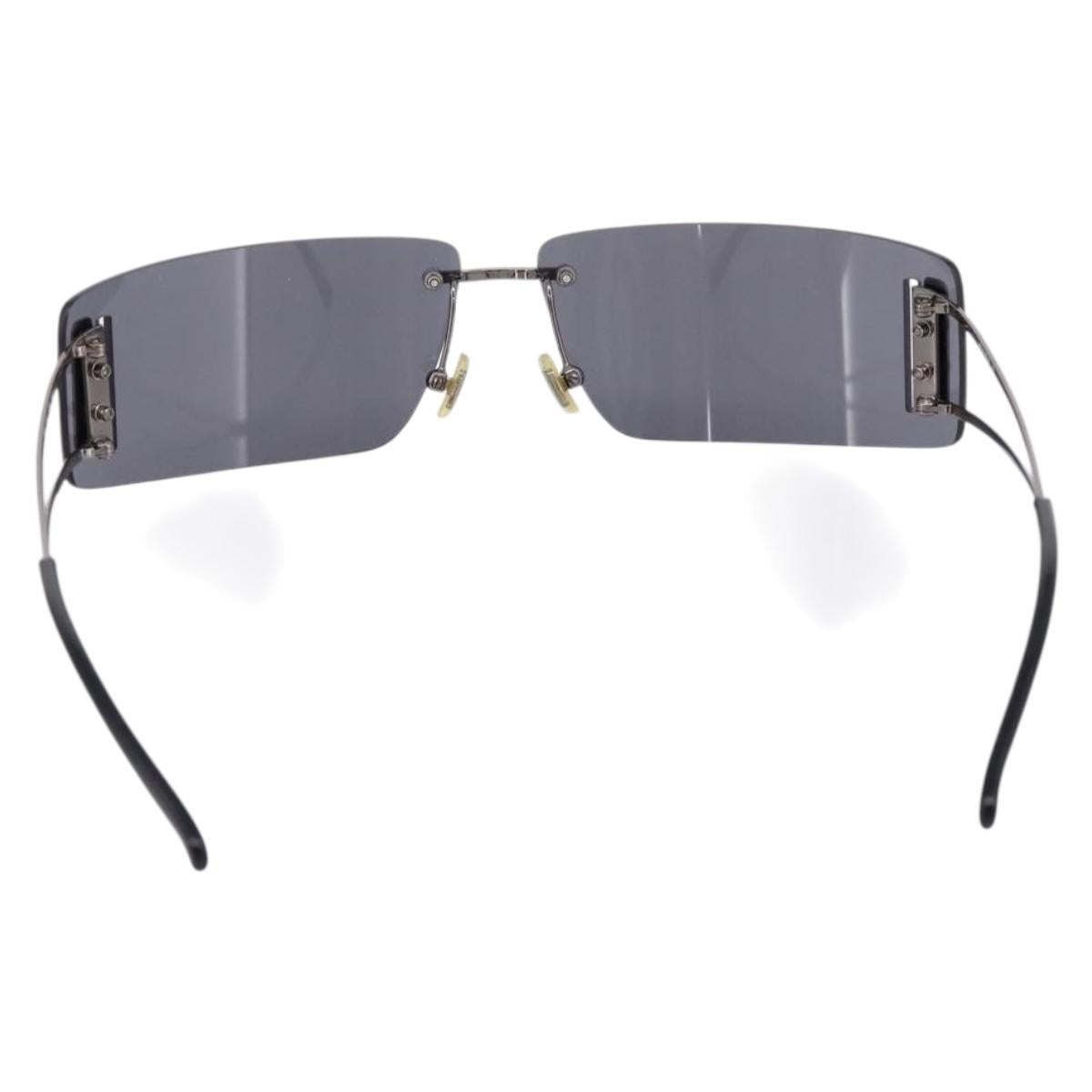 Miu Miu Rimless Sunglasses metal Black Auth BA15669V