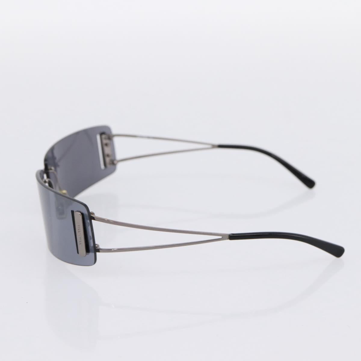 Miu Miu Rimless Sunglasses metal Black Auth BA15669V