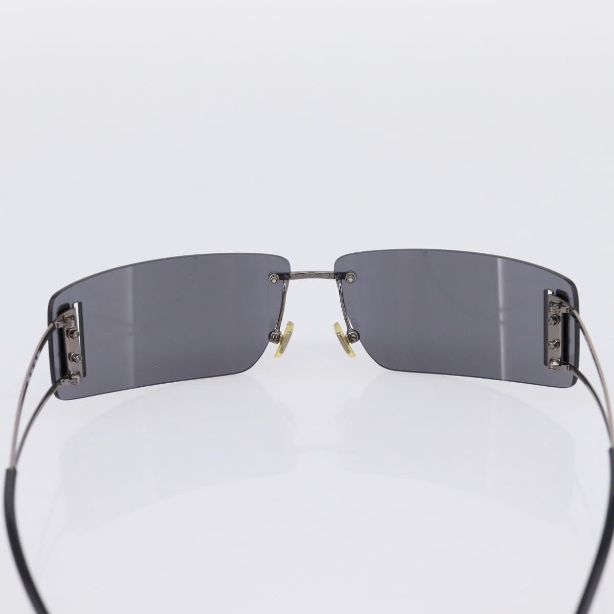 Miu Miu Rimless Sunglasses metal Black Auth BA15669V