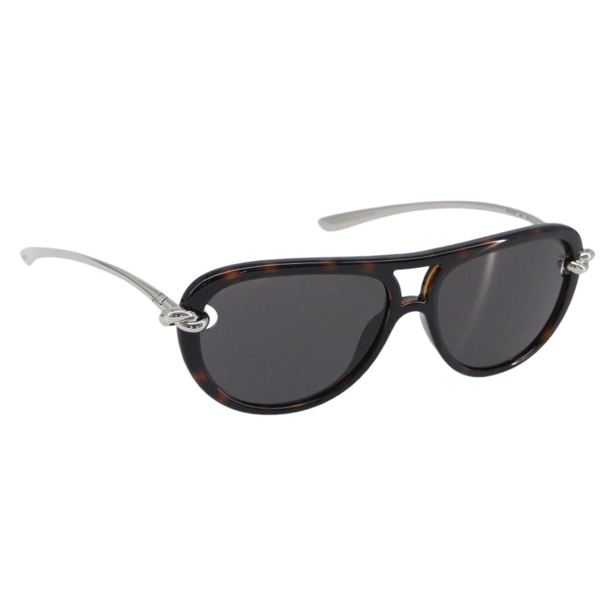 BOTTEGA VENETA Sunglasses metal Silver Auth BA15670M