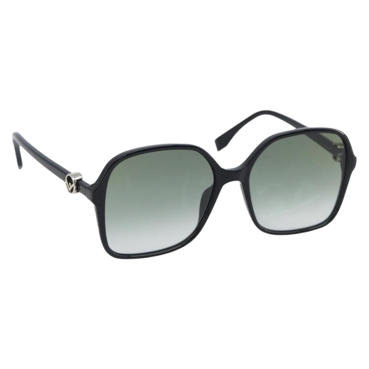 FENDI Sunglasses plastic Black Auth BA15675V