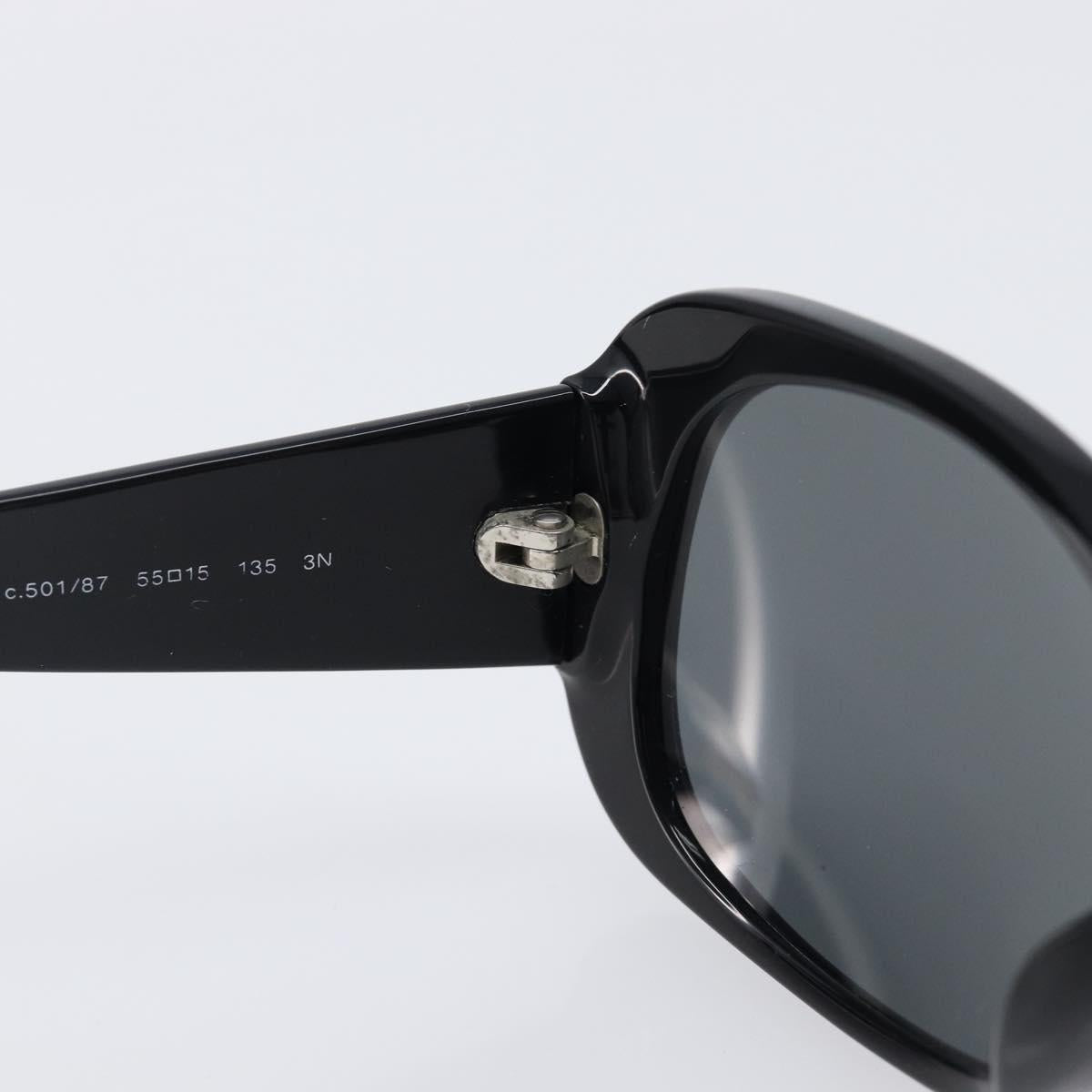 CHANEL Sunglasses plastic Black CC Auth BA15678V