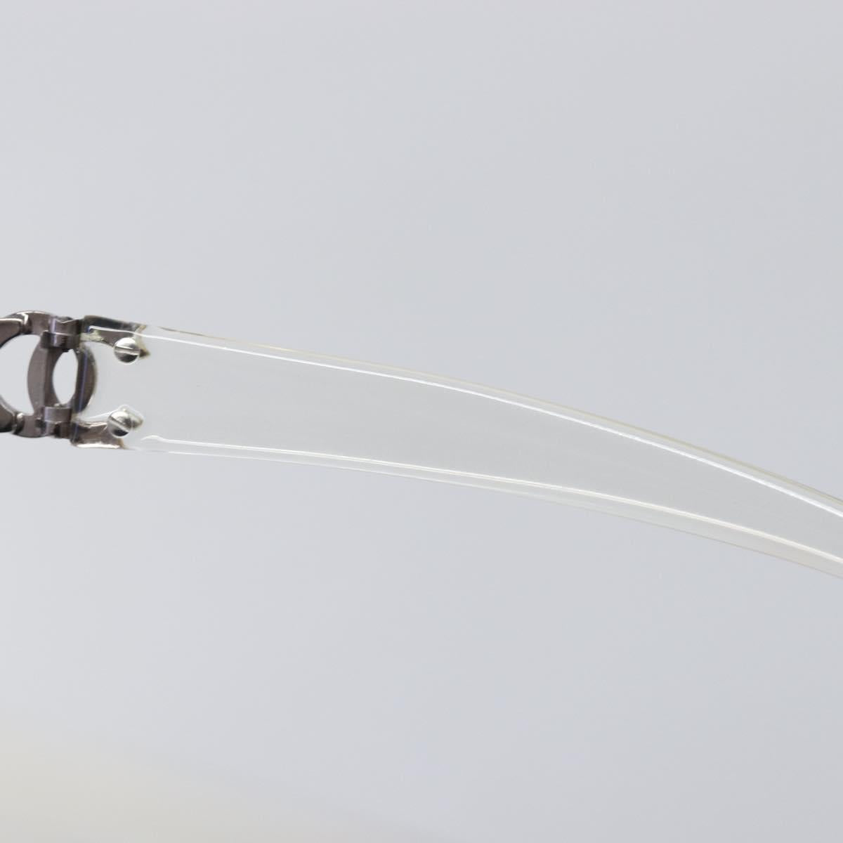 CHANEL Rimless Sunglasses plastic Clear CC Auth BA15679