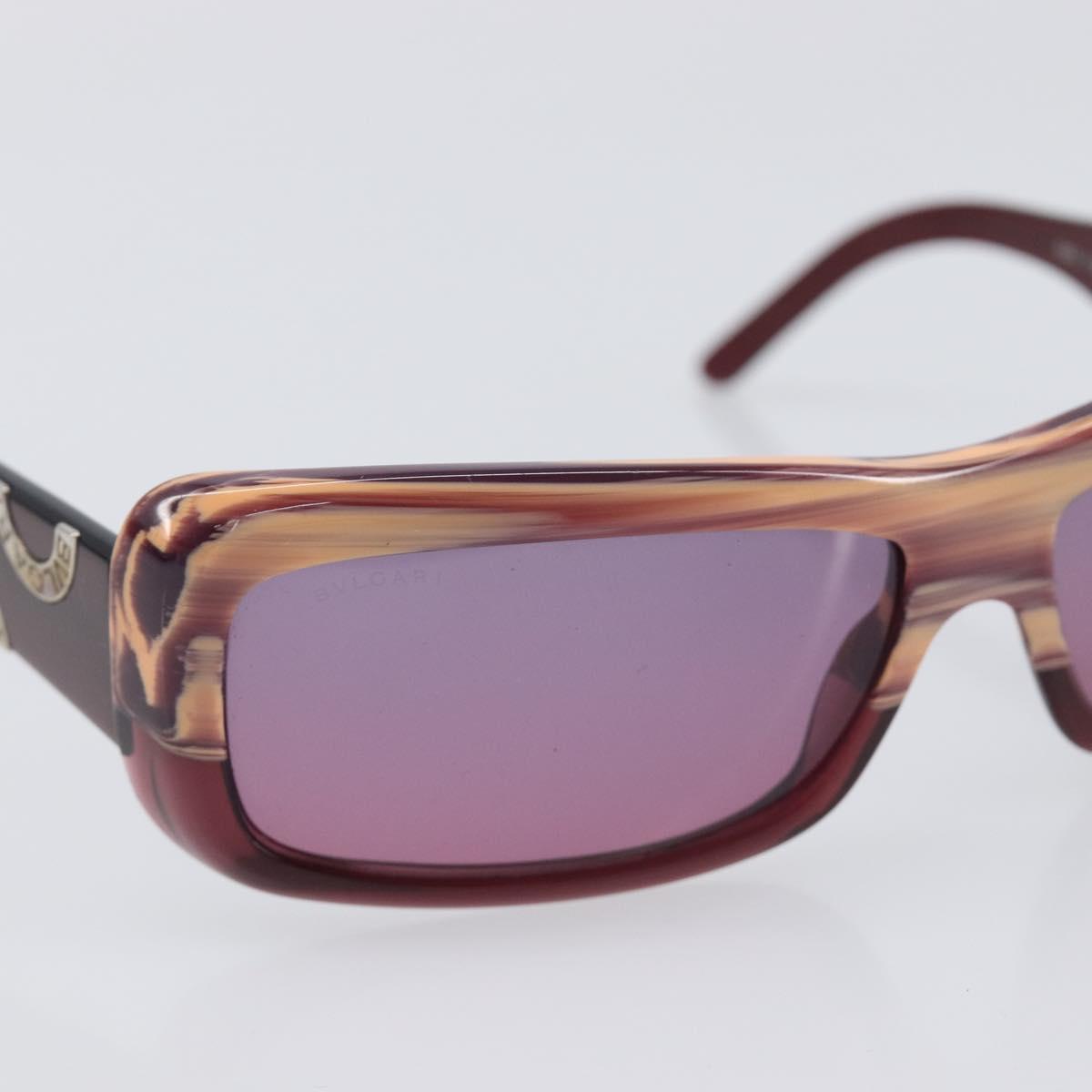 BVLGARI Sunglasses plastic Purple Auth BA15682