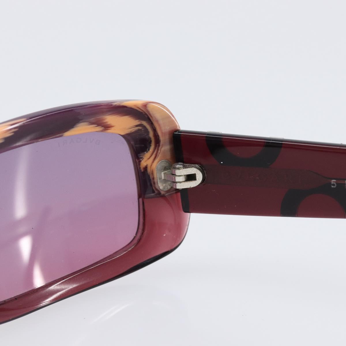 BVLGARI Sunglasses plastic Purple Auth BA15682