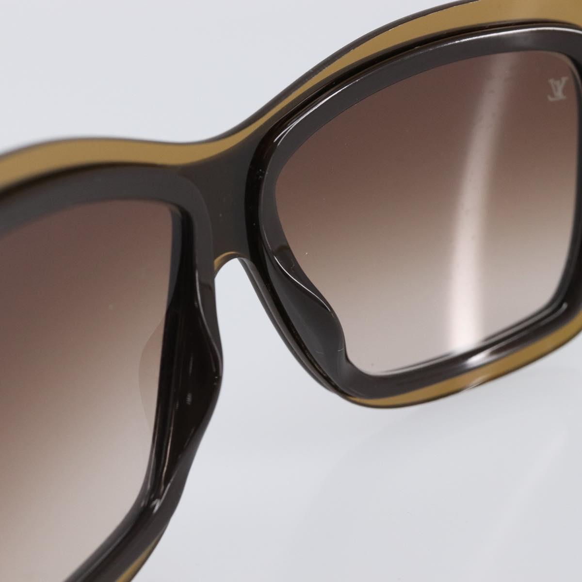 LOUIS VUITTON Sunglasses plastic Brown Z0323W LV Auth BA15683