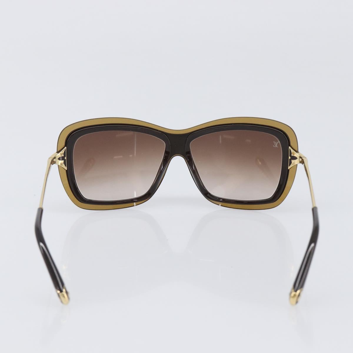 LOUIS VUITTON Sunglasses plastic Brown Z0323W LV Auth BA15683