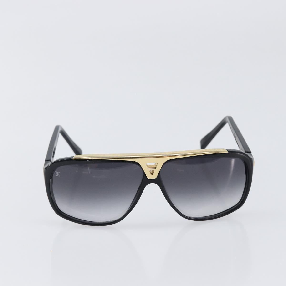 LOUIS VUITTON Sunglasses plastic Black Z0350W LV Auth BA15686M