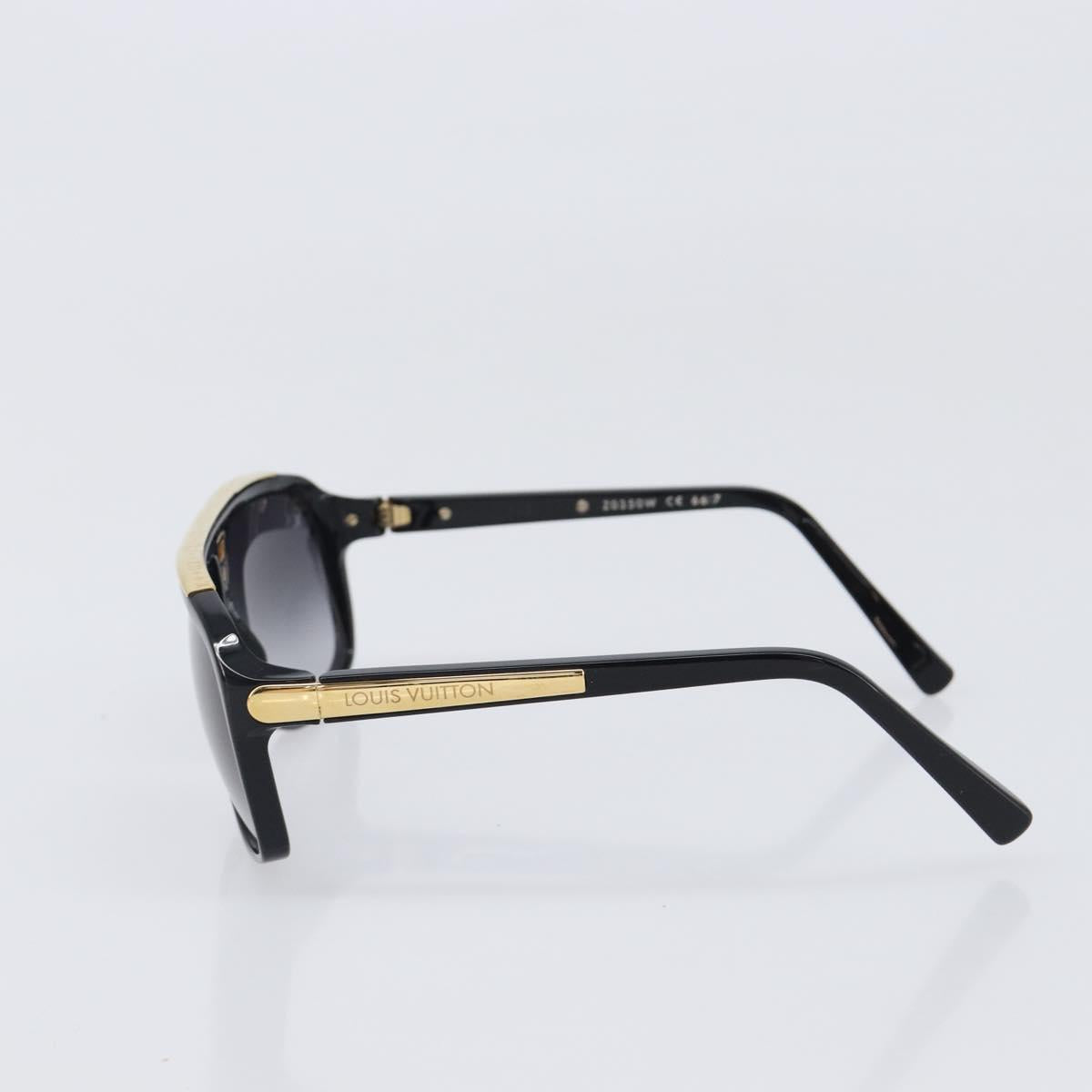 LOUIS VUITTON Sunglasses plastic Black Z0350W LV Auth BA15686M